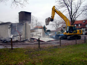 Abriss des alten Depots 26. November 2002 (Foto: Liane Protzmann)