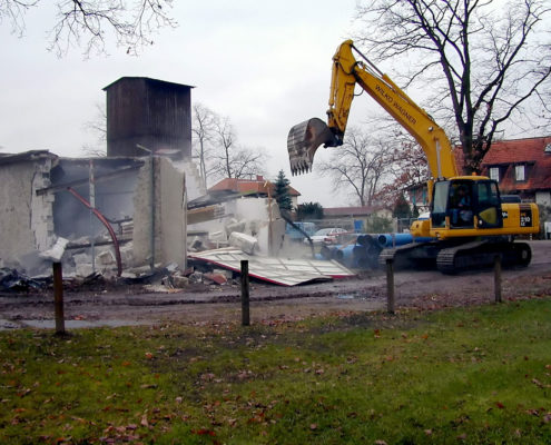 Abriss des alten Depots 26. November 2002 (Foto: Liane Protzmann)