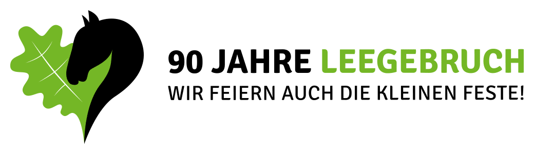 Logo mit Claim "90 Jahre Leegebruch"