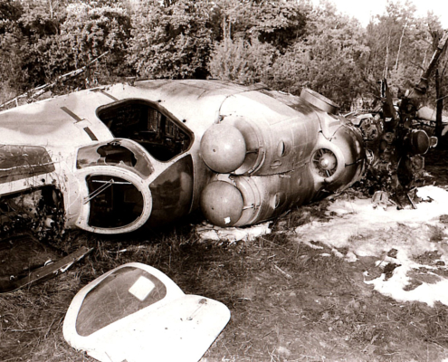Der 1994 abgestürzte MI-24-Hubschrauber (Foto: Hajo Eckert)