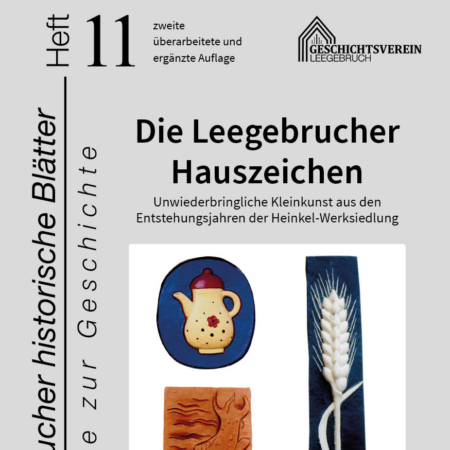 Titel der Broschüre "Die Leegebrucher Hauszeichen", 2. Auflage 2023